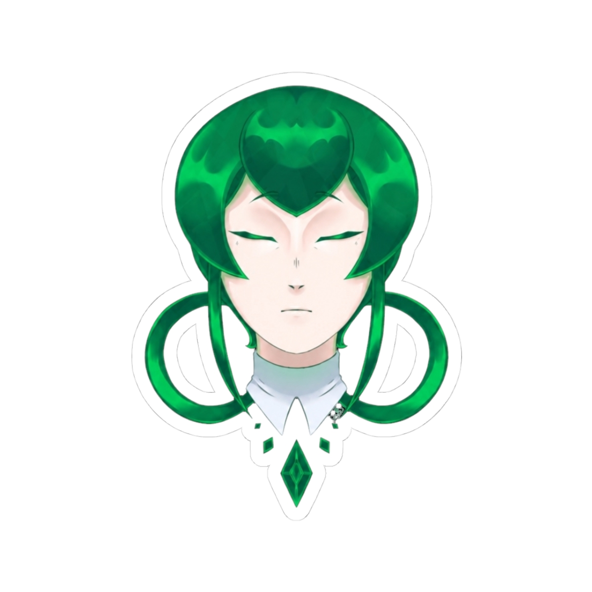 Jade Houseki no Kuni Headshot Sticker | Land of the Lustrous